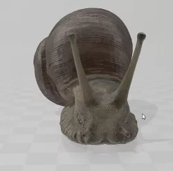 Realistic grapevine Snail 3D model