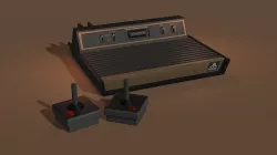 Retro Consol Atari 2600 3D model