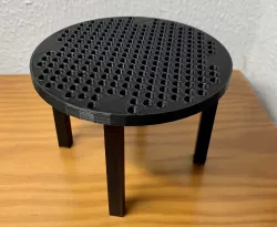 Riser stand for abs acetone smoothing