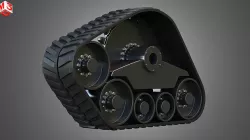  Rubber Track System 3 - Combine Harvester - Crawler Tractor  3D model