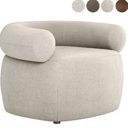 sarah ellison huggy armchair 3D model
