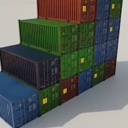 Shipping container 3D model