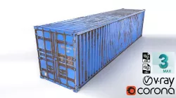 Shipping Containers-20ft and 40 ft High Cube 3D model