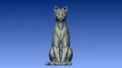 Sitting puma 3D model