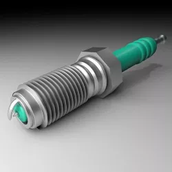 Spark plug 3D model