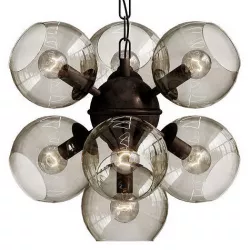 SPHERE CUMULUS GLASS CHANDELIER 11 3D model