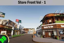 Store Front Pack 1 Low-poly 3D model