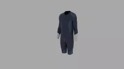 Surfer Suit Low-poly 3D model