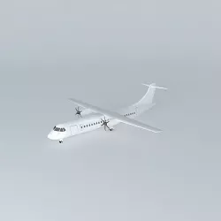 Template Aerospatiale Aeritalia ATR 72 500 Gear Down 3D model