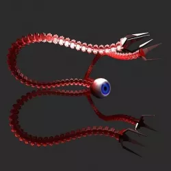 the evil eye Low-poly 3D model