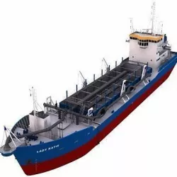 Trailer Suction Hopper Dredger - 01 - 3D model