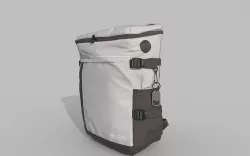 Travel bag Low-poly 3D model