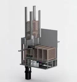 Tray loading and unloading mechanism Low-poly 3D model
