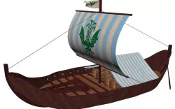 Viking Cargo Ship 3D model