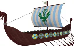Viking Ship 2 3D model