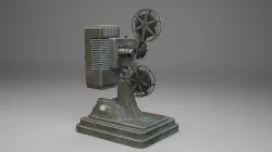 vintage projector  Low-poly 3D model