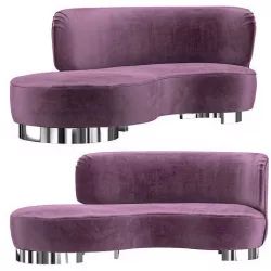 Vladimir Kagan Serpentine Sofa 3D model