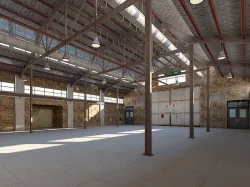 Warehouse Old interior and exterior 3D model