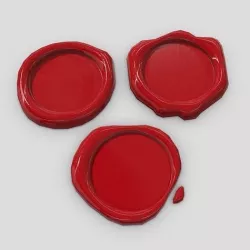 Wax Seal Pack Low-poly 3D model