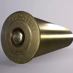 Winchester 12 Gauge Shell Low-poly 3D model
