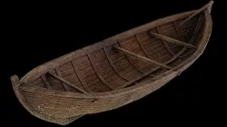 Wooden Boat Low-poly 3D model