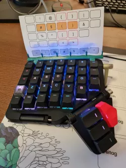 ZSA Moonlander Cheat Sheet Holder