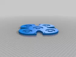 3d cross stl for 3d print or cnc