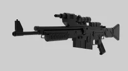 A280 Blaster Rifle 3D model