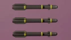 AGM-114 Hellfire Missile Low-poly 3D model