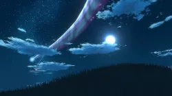Anime style clouds and starry sky blend file  Low-poly 3D model