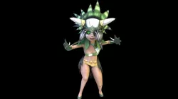 Asset - Character Shaman - Models and Animation Low-poly 3D model