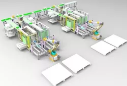 Automatic packaging line-packing  stacking equipment 3D model