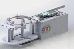 Badminton racquet threading device 3D model