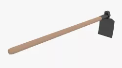 Basic Hoe Low-poly 3D model