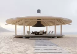 Beach gazebo 3D model