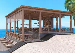 Beach Sea Side Snack Bar Restaurant - SCENE  3D model