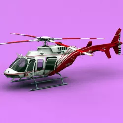 Bell 407 Canadian Ministry of Transport  3D model