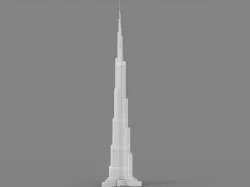 Burj Khalifa  3D model