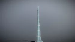 Burj Khalifa Low-poly 3D model