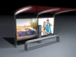 Bus stop 3D model