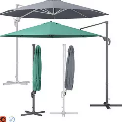 Cantilever Octagonal Parasol 3D model