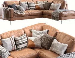 Capri sectional sofa 2 3D model