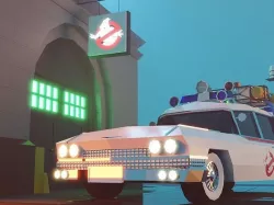 Cartoon Ghost Buster scene 3D model