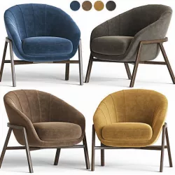 Cassia Amrchair Natuzzi 3D model