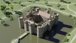 Castle Bodiam Low-poly 3D model