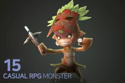 Casual RPG Monster - 15 Goblin Low-poly 3D model