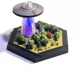 Catan UFO Robber with Beam light !!