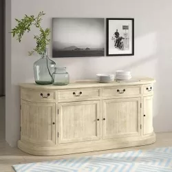 Celeste  Wide Drawer Pine Sideboard 3D model