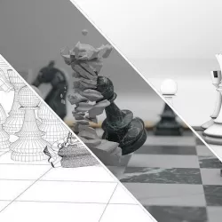  chess set 3D model