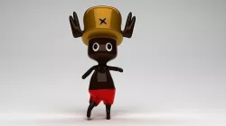 Chopper one piece character 3d modelling 3d max Low-poly 3D model